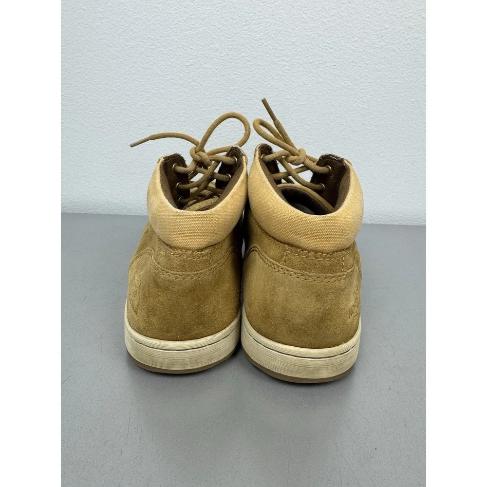North Face Boots Mens 9.5 Tan Brown Seude Leather Ballard Evo Chukka Trail Hiker